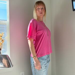 Vintage 90s Woolrich pink oversized tee